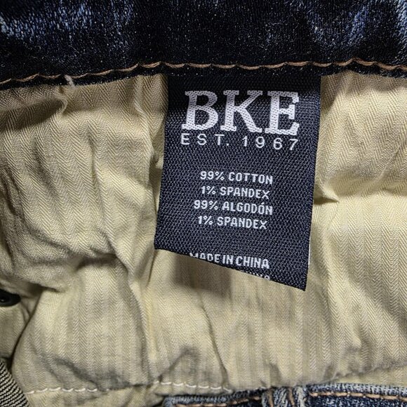 BKE Jake Straight Jeans Mens 30x32 Blue Distressed Performance Stretch Denim - Picture 10 of 12